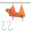 (M, Orange) Dog Hammock Pet Nail Trimming Grooming Hammock 1