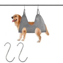 (M, Gray) Dog Hammock Pet Nail Trimming Grooming Hammock
