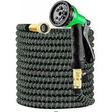 Garden Hose Expandable 8m/25ft with 3/4" Solid Brass Fittings