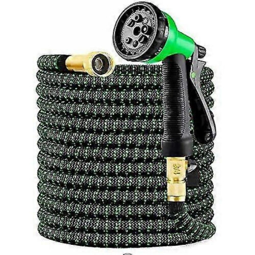 Garden Hose Expandable 8m/25ft with 3/4" Solid Brass Fittings