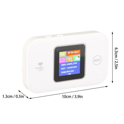 Mobiler WLAN-Hotspot ABS 3000mAh 150Mbps SIM Slot 1