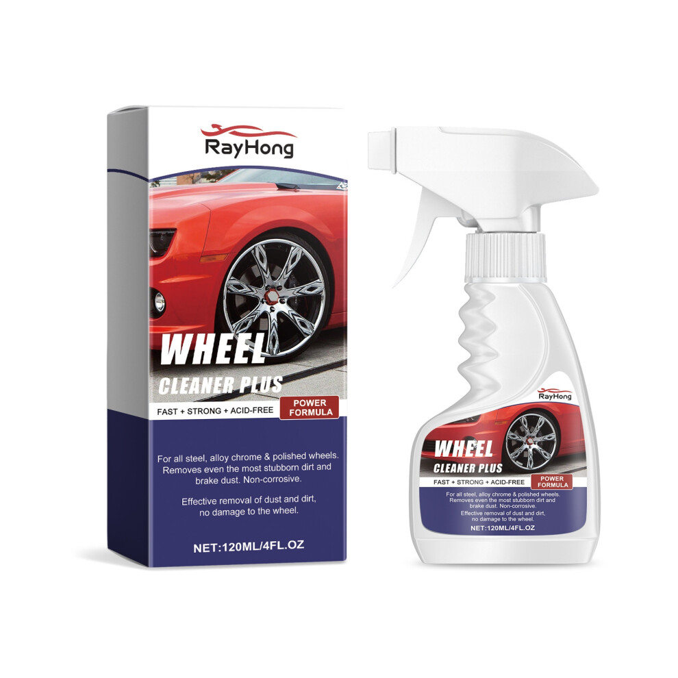 (120Ml) Car Wheel Cleaner Car Wheel Hub Turns Cleaning Stain Repair Wheel Rust Removal Yellow 6910640865447