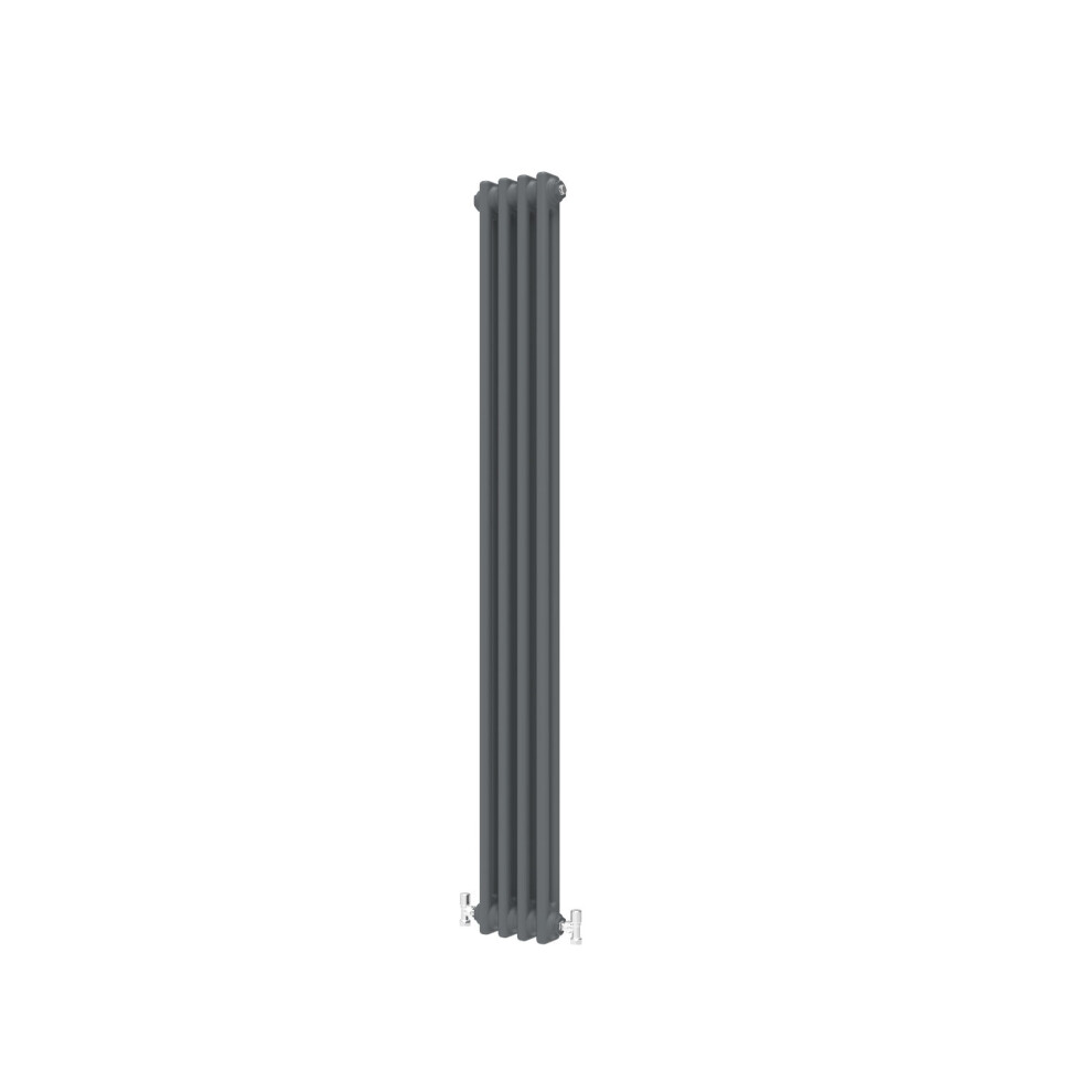 Aica (Anthracite 1500*200Mm) Traditional Cast Iron Style Radiators