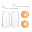 2Sets Assorted Color Glass Beverage Mugs with Straw Lid for Home Use 7