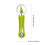 1Set Stainless Steel Fruit Carving Tool Green with Comfortable Handle 2