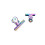 5 Pcs Clamp Binder Clips Rainbow Test Paper Clip Office 5pcs 9