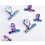 5 Pcs Clamp Binder Clips Rainbow Test Paper Clip Office 5pcs 8