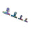 5 Pcs Clamp Binder Clips Rainbow Test Paper Clip Office 5pcs 6