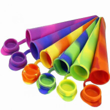 Popsicle Moulds - Party Pack Of 6 Silicone Ice Pop Maker Mold Set for Popsicles Or Reusable Lunch Snack Bags, 2 In 1