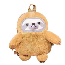 Cute Cartoon Sloth Plush Toy Backpack Animal Stuffed Toy Children Backpack Birthday Gift