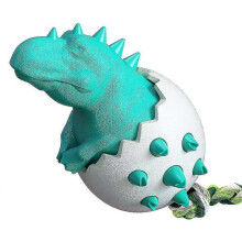 (Lake Blue) Dinosaur Egg Dog Teething Stick Chewable Bite Gel Pet Supplies Dog Teeth Brush Dog Toys