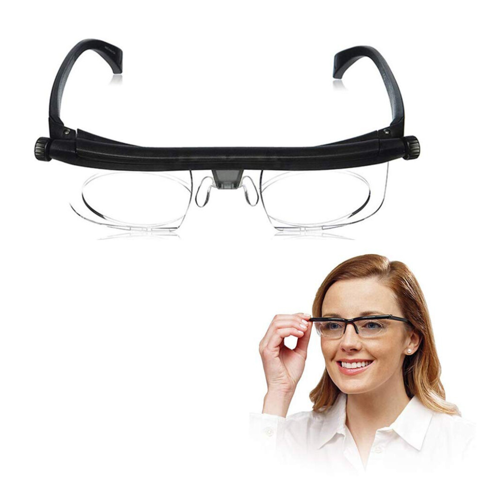 Adjustable Dial-Eye Glasses Variable-Focus Reader Glasses For Distance Or Reading Myopia Glasses With Box