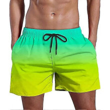(5XL, B) Swim Trunks For Men's Hawaiian Swim Shorts Summer Quick Dry Pocket Beach Shorts Drawstring Biker Shorts