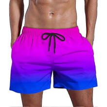 (4XL, C) Swim Trunks For Men's Hawaiian Swim Shorts Summer Quick Dry Pocket Beach Shorts Drawstring Biker Shorts