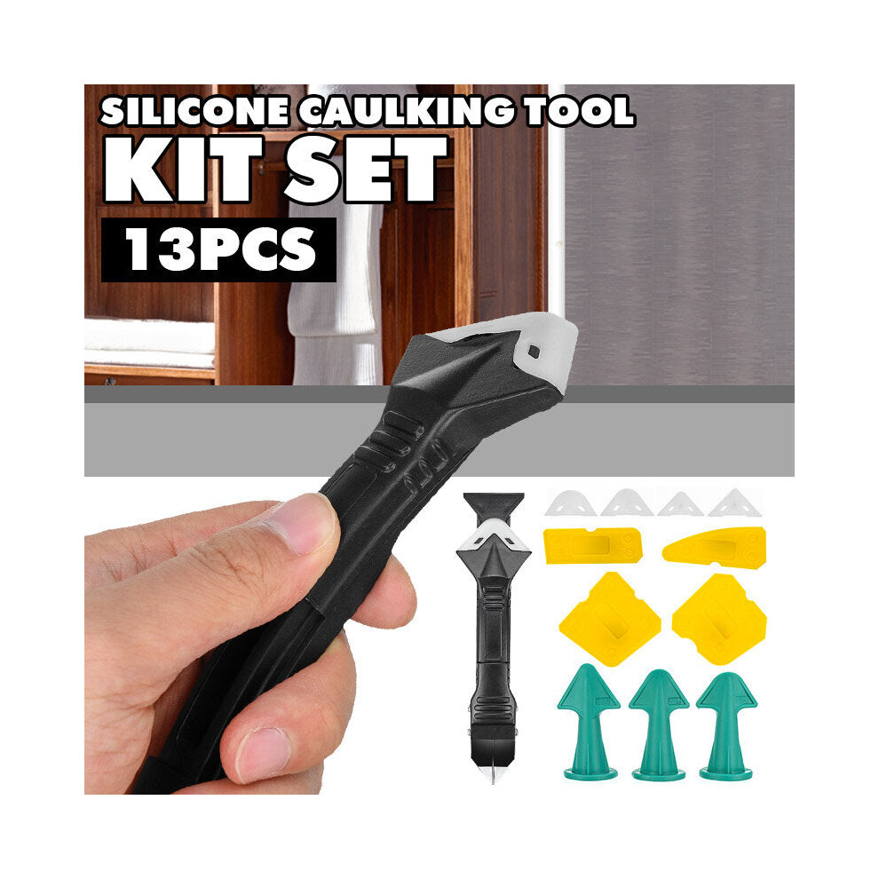 13pcs Silicone Sealant Remover Caulking Tool Kit Sealant Finishing Tool for Bathroom Kitchen Window