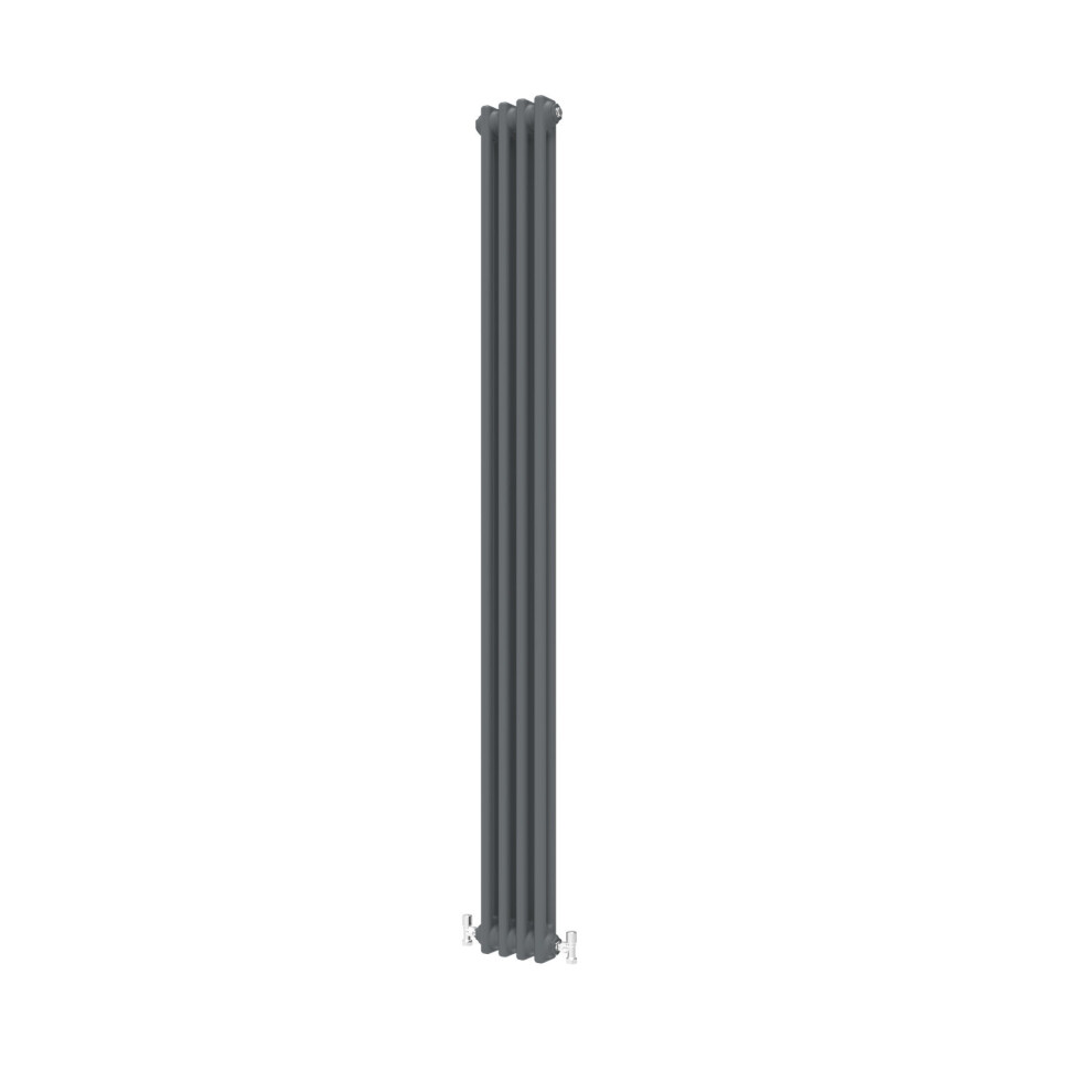 Aica (Anthracite 1800*200Mm) Traditional Cast Iron Style Radiators