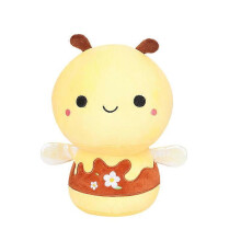 (Bee) Mushroom Animal Series Plush Toys Cute Rabbit Cat Doll Holiday Gift