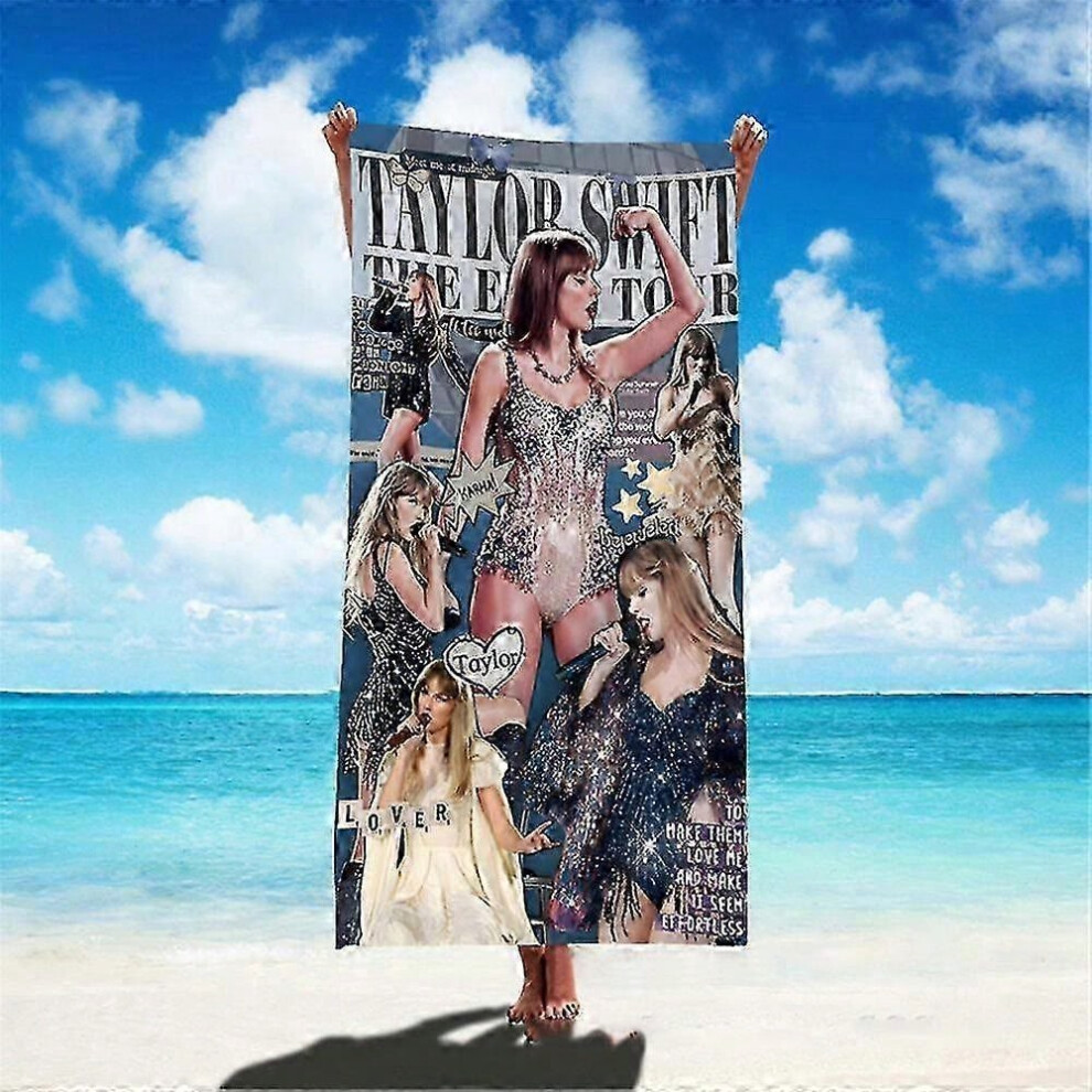 (B) 2025 Taylor Swift Swim Beach Bath Towel Thick Microfiber Turt Blanket Gifts 75x150cm-image-OPC-PJGNSNZ-NEW