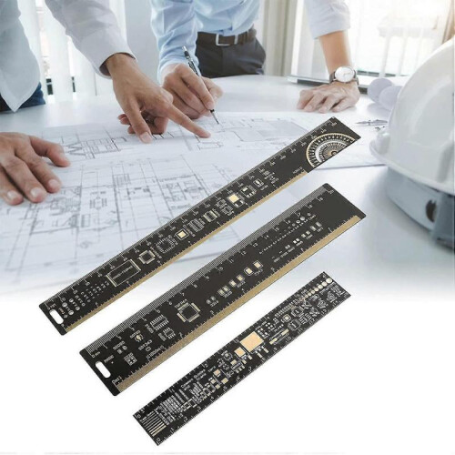 3pcs Pcb Ruler Electronic Engineers Measuring Tool Printed Circuit Board Ruler 2