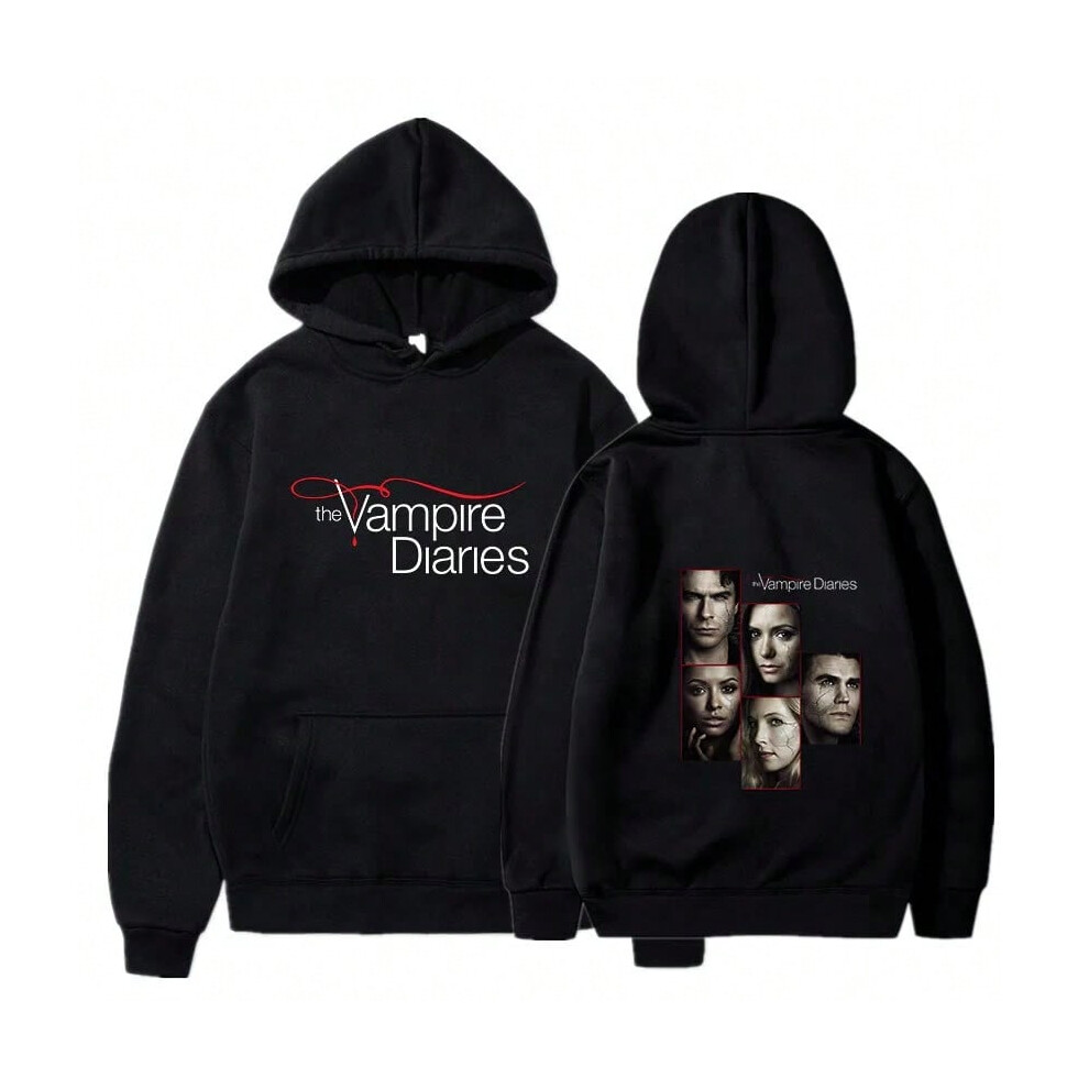 (Thin  16, Asia M 50-55 kg) The Vampire Diaries Harajuku Printed Hoodies Cool Logo Casual Pullover Streetwear Fashion Long Sleeve Sweatshirt-image-OPC-PJGNVCS-NEW
