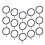 20 Sets Anchor Wall Decor Tapestries Curtain Ring 10