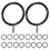 20 Sets Anchor Wall Decor Tapestries Curtain Ring 11