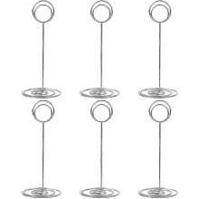 10 Pack 8.75 Inch Tall Table Number Holders Place Card Holder (silver)