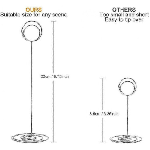 10 Pack 8.75 Inch Tall Table Number Holders Place Card Holder (silver) 1