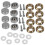 8x Silver Copper Round Screw Mirror Cap Nails 16mm Dia-ksize 1