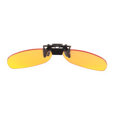 Orangene Clip-On-Brille 180 Flip, Blau 400–500 nm PC