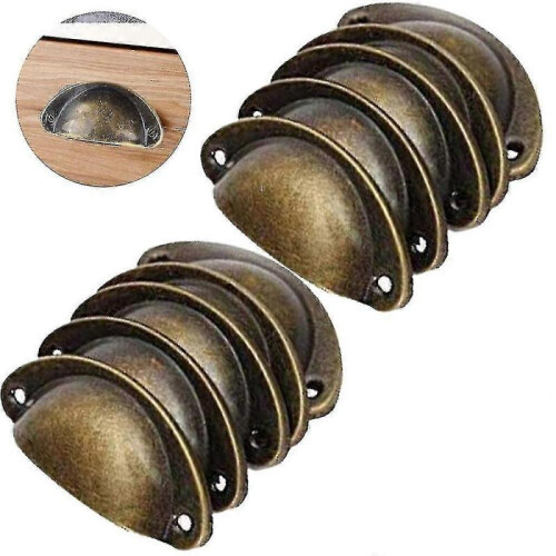 (Green bronze) 20 Pack Hole Spacing Vintage Style Pulls Cup Pull Handles Knobs 1