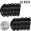 (Black) 20 Pack Hole Spacing Vintage Style Pulls Cup Pull Handles Knobs 1