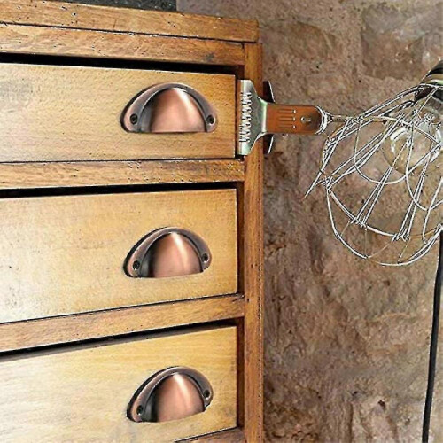 (Red bronze) 20 Pack Hole Spacing Vintage Style Pulls Cup Pull Handles Knobs 2