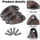 (Red bronze) 20 Pack Hole Spacing Vintage Style Pulls Cup Pull Handles Knobs 5