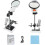 3.5x 5x 8x Usb 6pcs Led Table Lamp Led Illuminated Desk-top Welding Magnifier 5
