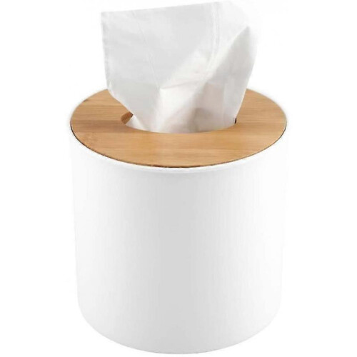 Removable Plastic Wooden Tissue Storage Box 1