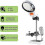 3.5x 5x 8x Usb 6pcs Led Table Lamp Led Illuminated Desk-top Welding Magnifier 3