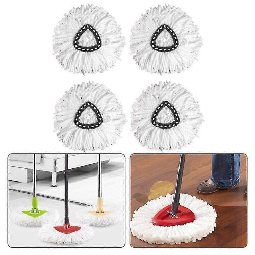 3pcs L-microfiber Wring Spin Mop Triangle Head Replacement Refill Home Cleaning Tool 1