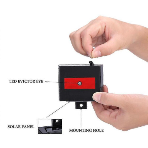 Predator Eye Night Time Solar Powered Animal Repeller - 2 Pack Waterproof Animal Control 2