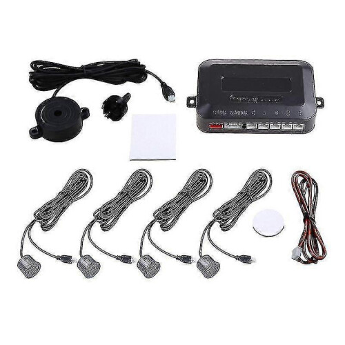 Car Parking Reverse Backup-radar Alert Warning 4 Sensors Buzzer Detector Kit