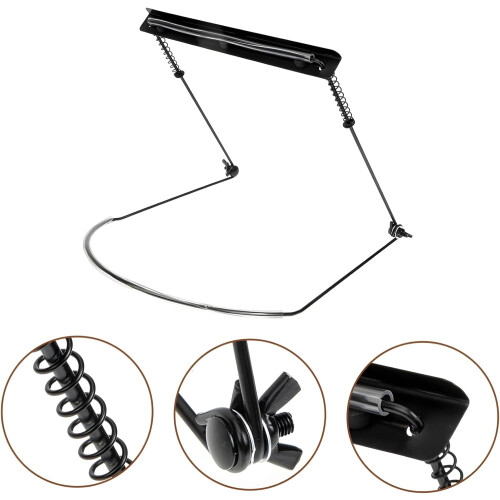 Harmonica Stand With 24 Holes, Adjustable Neck, Metal Mount, Harmonica Half-Holder, Durable Accessory 1