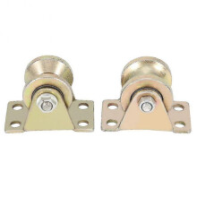 2pcs 32mm Sliding Gate Roller U Type Groove Wheel Track Rail for Sliding Gate Track