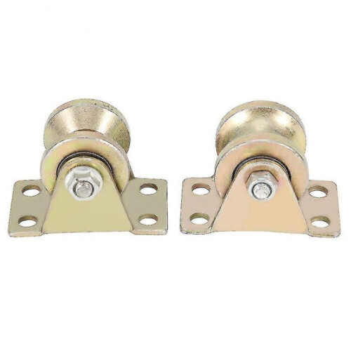 2pcs 32mm Sliding Gate Roller U Type Groove Wheel Track Rail for Sliding Gate Track