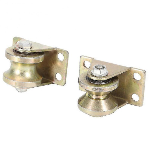 2pcs 32mm Sliding Gate Roller U Type Groove Wheel Track Rail for Sliding Gate Track 1