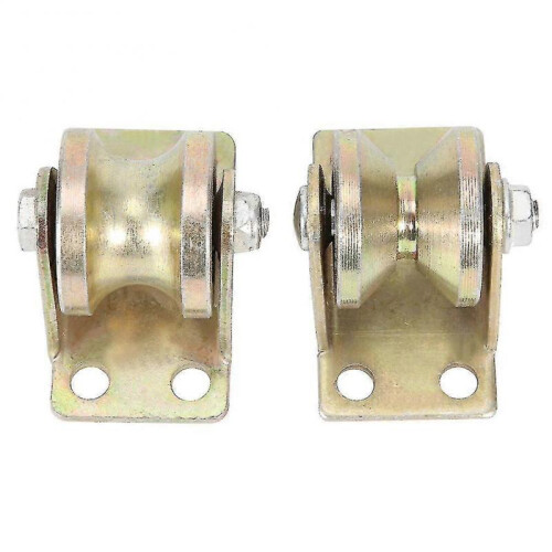 2pcs 32mm Sliding Gate Roller U Type Groove Wheel Track Rail for Sliding Gate Track 2