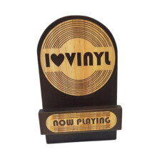 Vinyl Stand Storage Organiser for Comics LP Enthusiasts, 12-Inch LP Compatibility, Compact Desktop Organiser