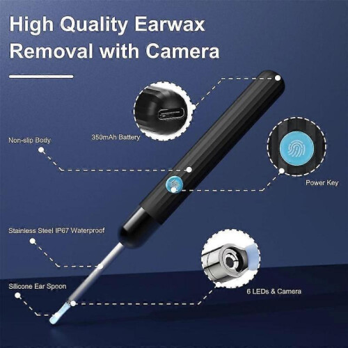 Smart Led Ear Wax Removal Clean Endoscope Ear Picking Tool Set 1