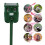 Solar Powered Ultrasonic Motion Sensor And Flashing Light Animal Repeller 1