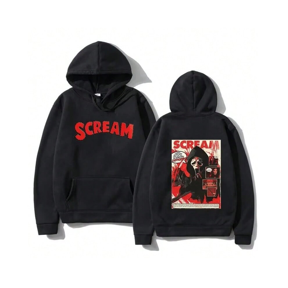 (1, M) 2025 Autumn New Couple Hip Hop High Quality Classic Simple Scream VI Ghostface Hoodie Harajuku Street Fashion Warm Sweatshirt-image-OPC-PJGP2VD-NEW