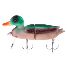 (Type 1) 1PC 6'' 15CM 140g 3D Duck Fishing Lure With Hooks Crankbait Jointed Hard Baits Minnow Topwater Wobbler Fishing Tackle